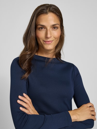 Christian Berg Woman Bluzka z długim rękawem ze stójką Ciemnoniebieski 3