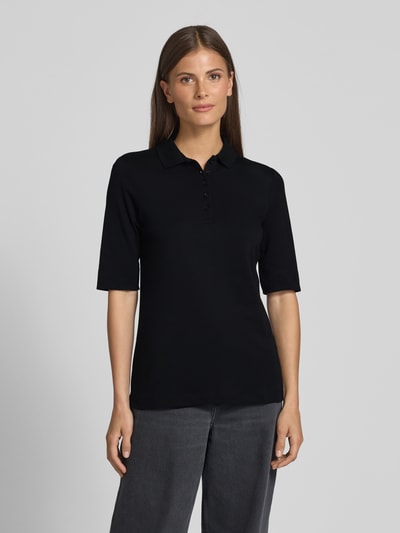 Christian Berg Woman Poloshirt met korte knoopsluiting Zwart - 4