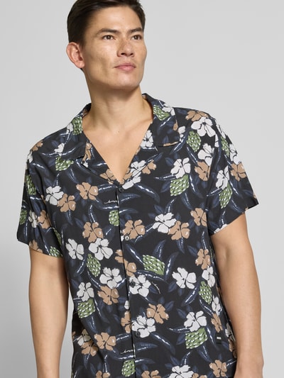 BOSS Relaxed Fit Freizeithemd mit Resortkragen Black 3