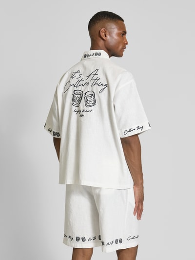 WOODBIRD Freizeithemd aus Leinen-Baumwoll-Mix Modell 'Wang' Offwhite 5