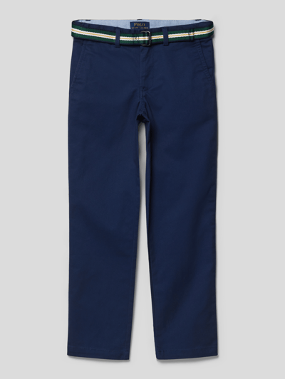 Polo Ralph Lauren Kids Stoffhose mit Logo-Stitching Marineblau 1