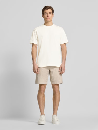 Marc O'Polo Regular Fit T-Shirt aus Baumwolle Offwhite 1