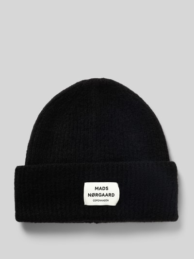 MADS NØRGAARD Beanie van scheerwolmix, model 'Tosca Anju' Zwart - 1