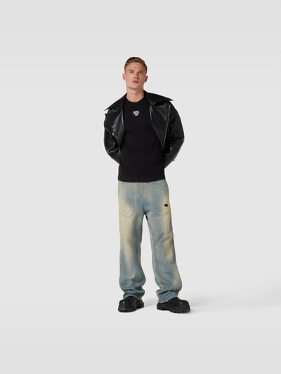 Diesel T-Shirt aus reiner Baumwolle Schwarz 1