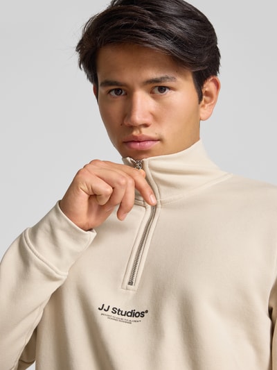 Jack & Jones Schipperstrui met schipperskraag, model 'SOHO' Beige - 3