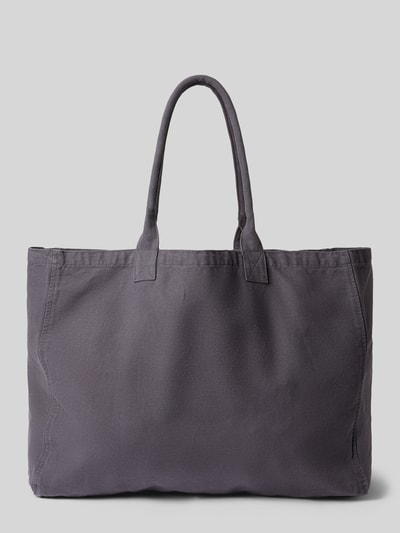 Produktfoto, Tote Bag uit Canvas van Anine Bing in grijs, open hoofdvak, smalle schouderbanden, labelstitching, siernaden, Breedte maat 1: 50 cm, Lengte maat 1: 39 cm, Diepte maat 1: 16 cm