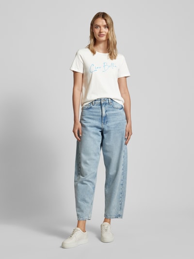 Vero Moda T-shirt met opschrift, model 'Bonnie' Wit - 1