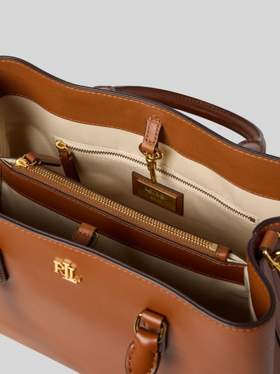 Lauren Ralph Lauren Satchel Bag mit Tragehenkel Modell 'MARCY' Cognac 5