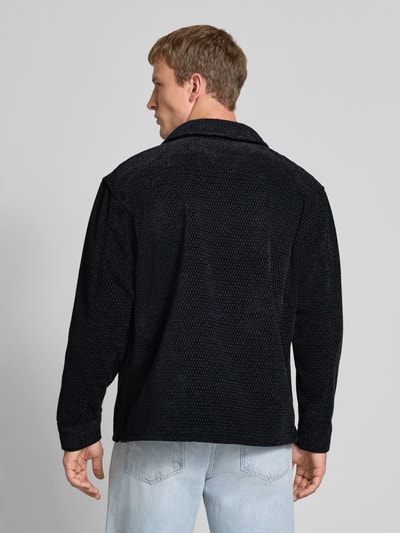 REVIEW Regular fit vrijetijdsoverhemd met structuurmotief Zwart - 5