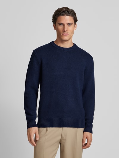 SELECTED HOMME Strickpullover mit Rundhalsausschnitt Modell 'CODY' Dunkelblau 4