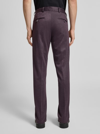 Zuitable Slim Fit Hose mit Schnürung Modell 'SpartaFlex' Aubergine 5