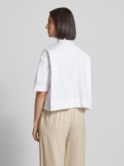 More & More Boxy fit overhemdblouse met borstzak Offwhite - 5