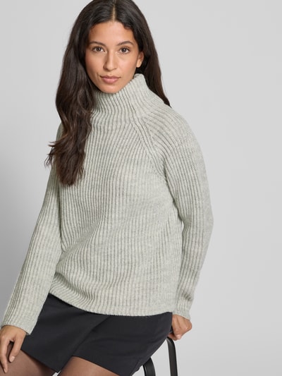 DRYKORN Strickpullover mit Stehkragen Modell 'ARWEN' Hellgrau Melange 3