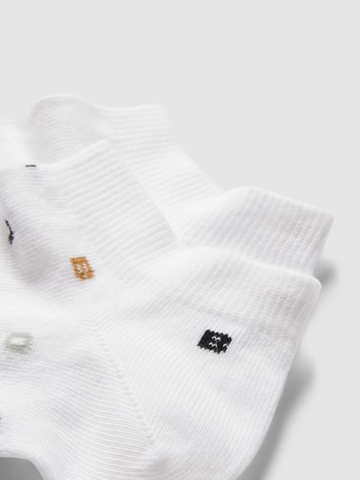 BOSS Sneakersocken mit Label-Muster Modell 'Letters' im 2er-Pack Weiss 2