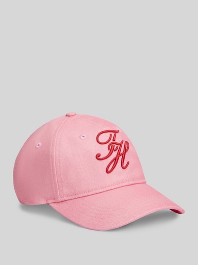 Tommy Hilfiger Czapka z daszkiem z wyhaftowanym logo Różowy 2