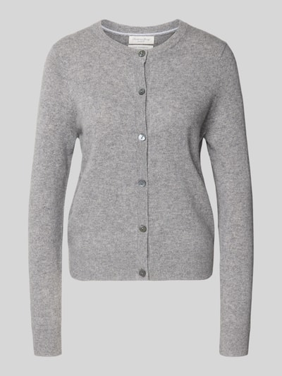 Christian Berg Woman Kurtka z dzianiny z kaszmiru z okrągłym dekoltem Grafitowy melanż 2