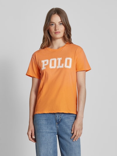 Polo Ralph Lauren T-shirt met labelprint Oranje - 4