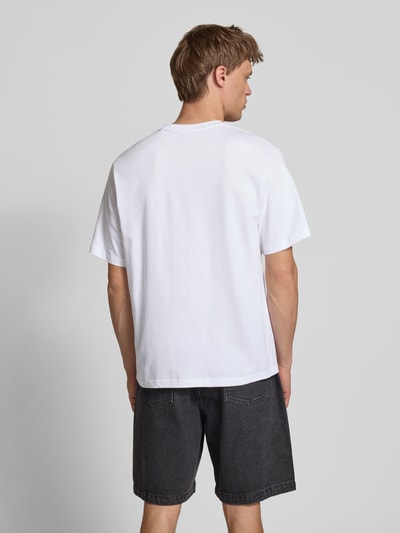 Jack & Jones T-Shirt mit Label-Print Modell 'BEAU' Weiss 5