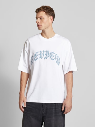 REVIEW Oversized T-Shirt mit Rundhalsausschnitt Weiss 4