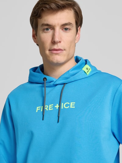 FIRE + ICE Hoodie met capuchon, model 'CADELL' Metallic blauw - 3