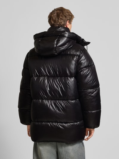 Pegador Kurtka pikowana z kieszeniami z patką i logo Czarny 5