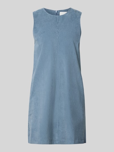 Produktfoto, ärmelloses Regular Fit Freizeitkleid aus Baumwoll-Mix Modell 'CORDUROY' von ARMEDANGELS in Hellblau, fein gerippte Textur