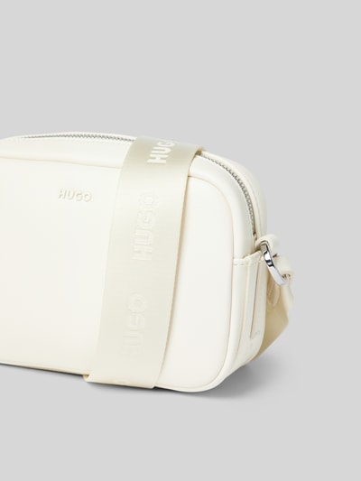HUGO Handtas met schouderriem, model 'Bel 2.0' Ecru - 3