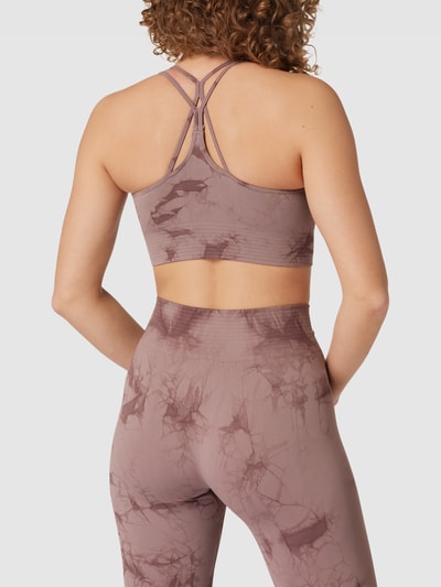 ICANIWILL Bustier in batiklook, model 'Define Seamless Tie Dye' Mauve  - 5