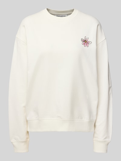 Marc O'Polo Denim Sweatshirt met ribboorden Wit - 2