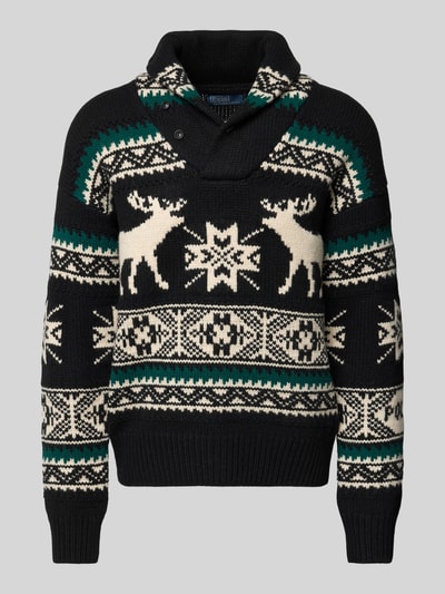 Polo Ralph Lauren Gebreide pullover met opstaande kraag Zwart - 2