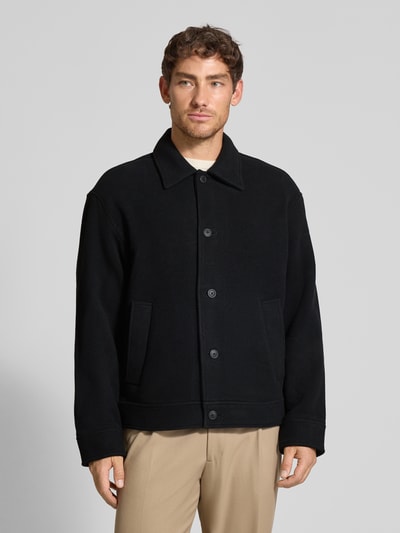 JAKE*S STUDIO MEN Regular fit jack met wol Zwart - 4