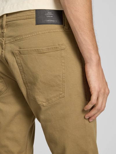 Jack & Jones Slim Fit Jeans mit Eingrifftaschen Modell 'GLENN' Beige 3
