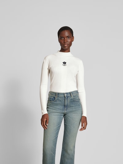 Kenzo Pullover mit Label-Stitching Weiss 4