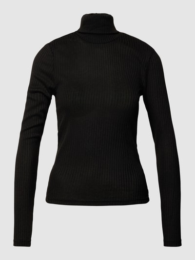 Only Rollkragenpullover in Ripp-Optik Modell 'ZANDRA' Black 1