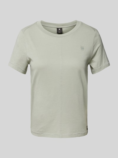 G-Star Raw T-shirt met labeldetails, model 'Front seam Rietgroen - 2