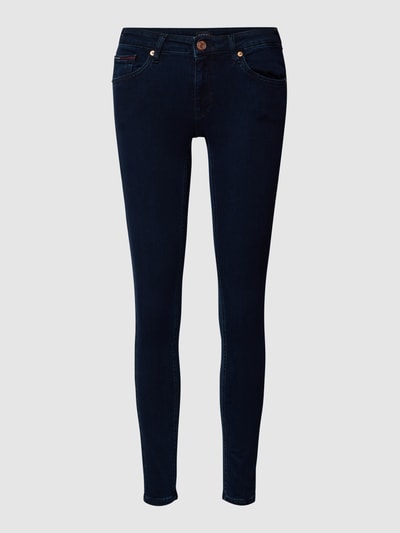 Tommy Jeans Jeansy o kroju skinny fit z detalem z logo model ‘SOPHIE’ Ciemnoniebieski 2
