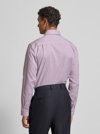 SEIDENSTICKER REGULAR FIT Regular fit zakelijk overhemd met kentkraag en borstzak Rood - 5