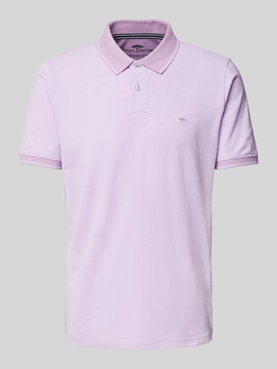 Fynch-Hatton Koszulka polo o kroju regular fit z wyhaftowanym logo Jasnofioletowy 2