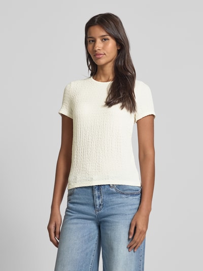 Vero Moda Regular fit T-shirt in kreuklook, model 'ELENE' Wit - 4