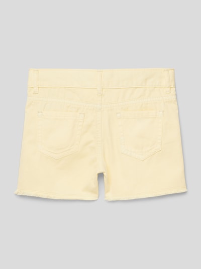 Guess Shorts mit Label-Stitching Modell 'TWILL' Hellgelb 3