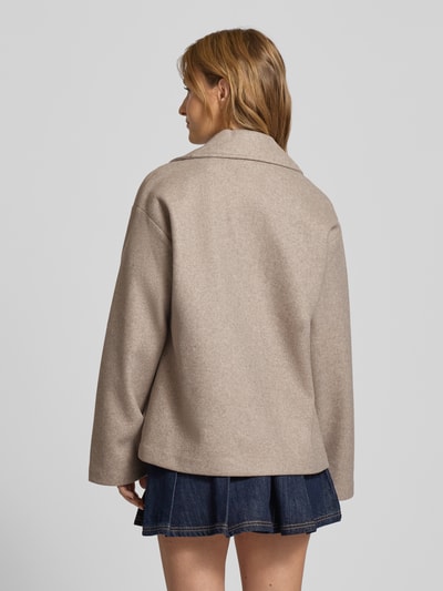 Only Kurtka o kroju regular fit z dwurzędową listwą guzikową model ‘NANCY LIFE’ Beżowy melanż 5