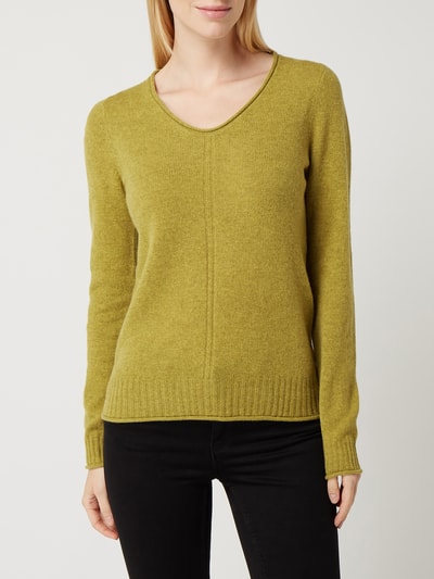 Christian Berg Woman Pullover aus Merinowolle Grass Mel 4