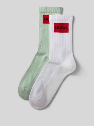 HUGO Socken mit Label-Stitching im 2er-Pack Mint 1