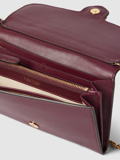 Lauren Ralph Lauren Crossbody Bag mit Label-Applikation Modell 'ADAIR' Bordeaux Rot 4