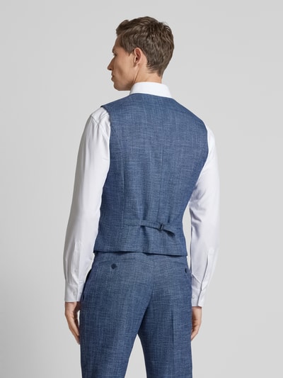 MCNEAL Slim fit gilet met paspelzakken  Donkerblauw - 5