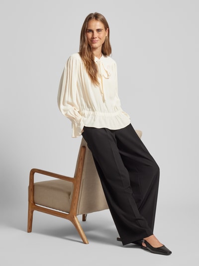 THE KOOPLES Strikblouse van viscose met elastische boorden Ecru - 1