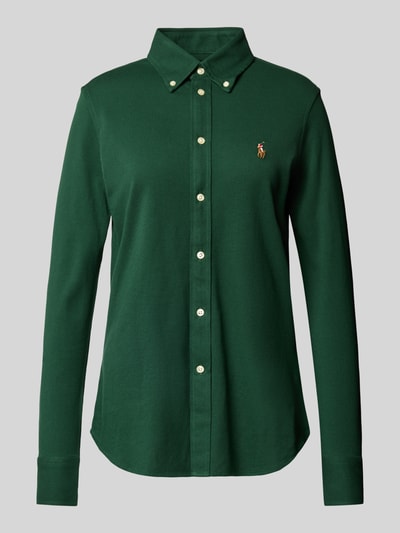 Polo Ralph Lauren Slim fit overhemdblouse met button-downkraag Donkergroen - 2