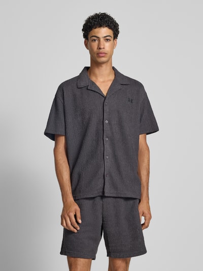 Redefined Rebel T-shirt met labelstitching, model 'HAROLD' Antraciet - 4