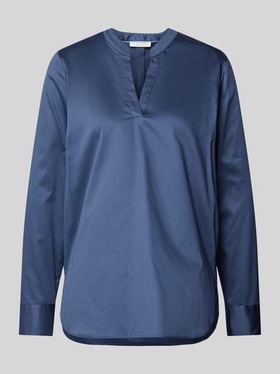 Eterna Comfort fit blouseshirt met Rookblauw - 2