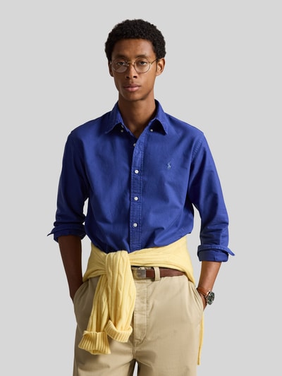Polo Ralph Lauren Custom Fit Freizeithemd aus reiner Baumwolle Dunkelblau 4